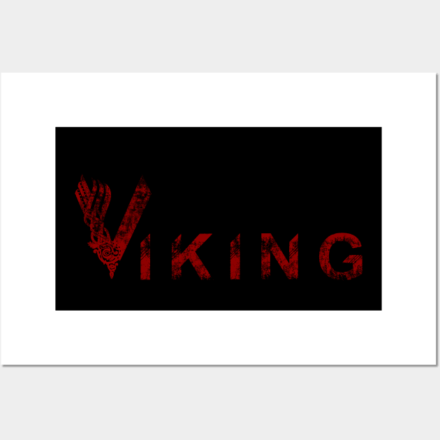 Vikings emblem Wall Art by happyantsstudio